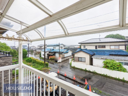 バルコニー 【バルコニー】現地完成写真　安心の屋根付きバルコニー☆