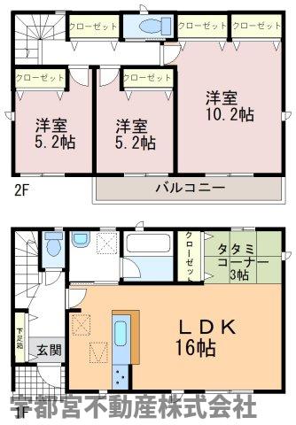  �y�Ԏ��}�z1�����@�L�X16��LDK�ɁA�Ǝ��̍��ԂɊ�����3���̃^�^�~�R�[�i�[�����́B�S�����ɃN���[�[�b�g�����Ŏ��[�͂�����܂��B10�����̎�Q��������A��Ƃ肠���炵�������܂�