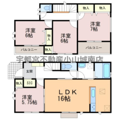  �y�Ԏ��}�z�L�X�Ƃ���16����LDK�ɉ����A�S�����Ɏ��[����������4LDK�B���ւ�SIC�i�V���[�Y�C���N���[�[�b�g�j��L�x�ȕ����Ŏ��[�͂�UP�I2�K�ɂ�3������2�̃o���R�j�[������A�J���������́I