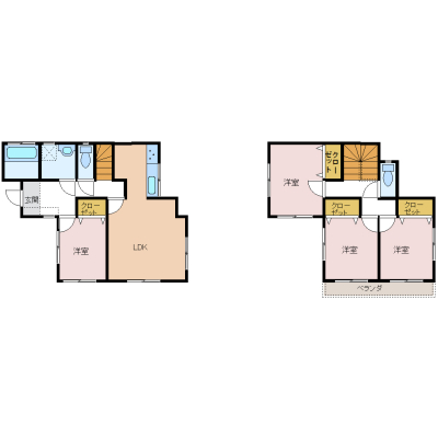  �S�����ɃN���[�[�b�g�����I4LDK�̂�Ƃ肠��Ԏ��ŁA�Ƒ����ꂼ��̃v���C�x�[�g��Ԃ��m�ۂł��܂��B����肪1�����ɏW�񂳂ꂽ�����I�ȉƎ������ƁA�e�K�Ƀg�C�������闘�֐����傫�Ȗ��͂ł��B