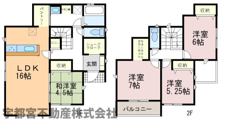  �y�Ԏ��}�z5�����@16���̍L�XLDK�ɉ����A�Ǝ������ɗD�ꂽ�p���g���[��WIC�Ȃǎ��[���[���B1�K�̘a�m���͋q�Ԃ�玙�ɕ֗��ŁA�S����2�ʍ̌��̖��邭�J���I��4LDK�ł��B