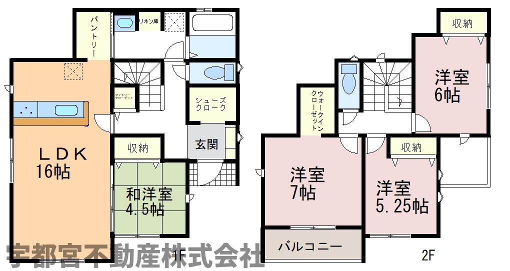  �y�Ԏ��}�z5�����@16���̍L�XLDK�ɉ����A�Ǝ������ɗD�ꂽ�p���g���[��WIC�Ȃǎ��[���[���B1�K�̘a�m���͋q�Ԃ�玙�ɕ֗��ŁA�S����2�ʍ̌��̖��邭�J���I��4LDK�ł��B